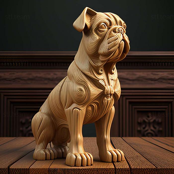 3D модель Йельская собака известное животное (STL)